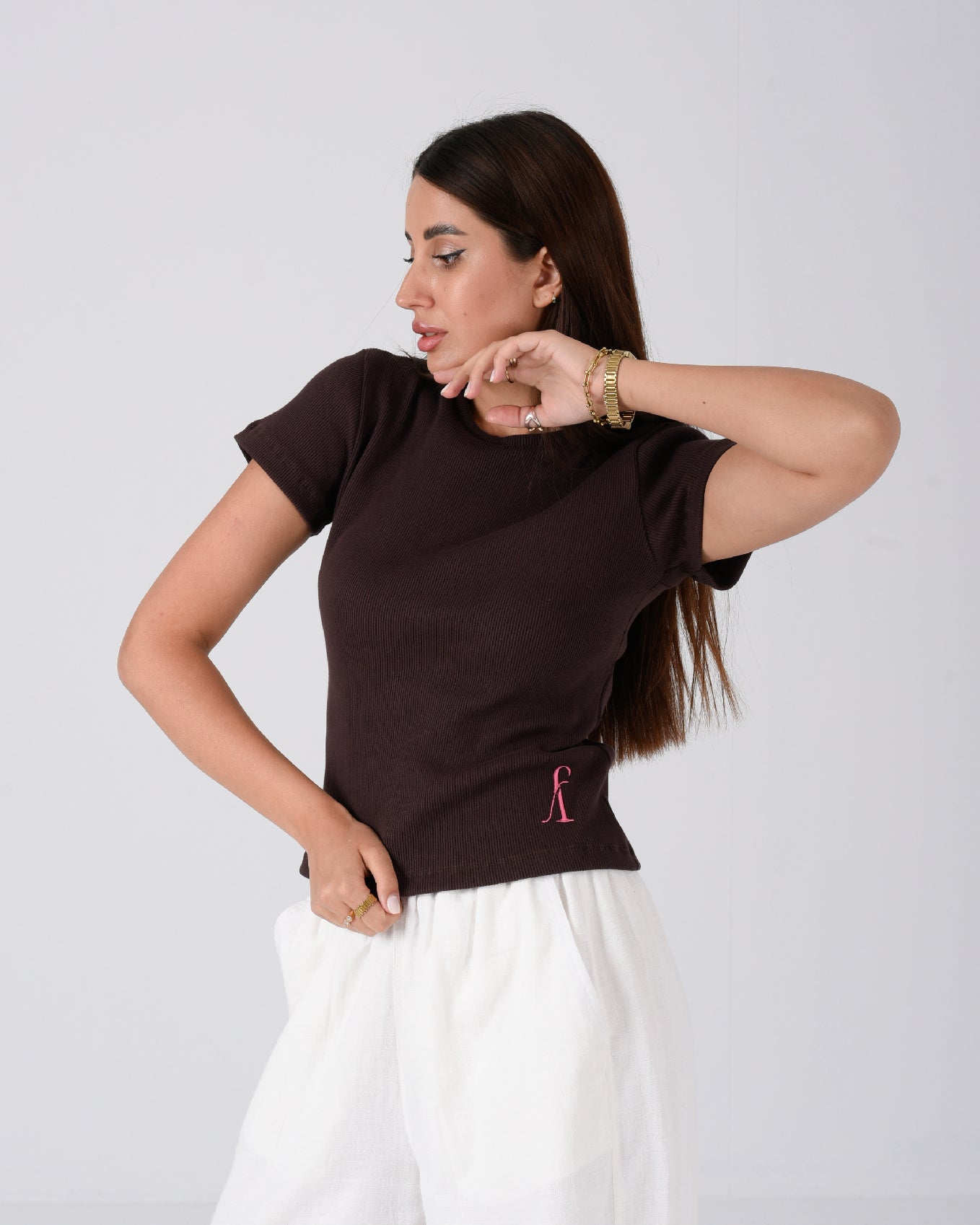 Brown Basic Tee