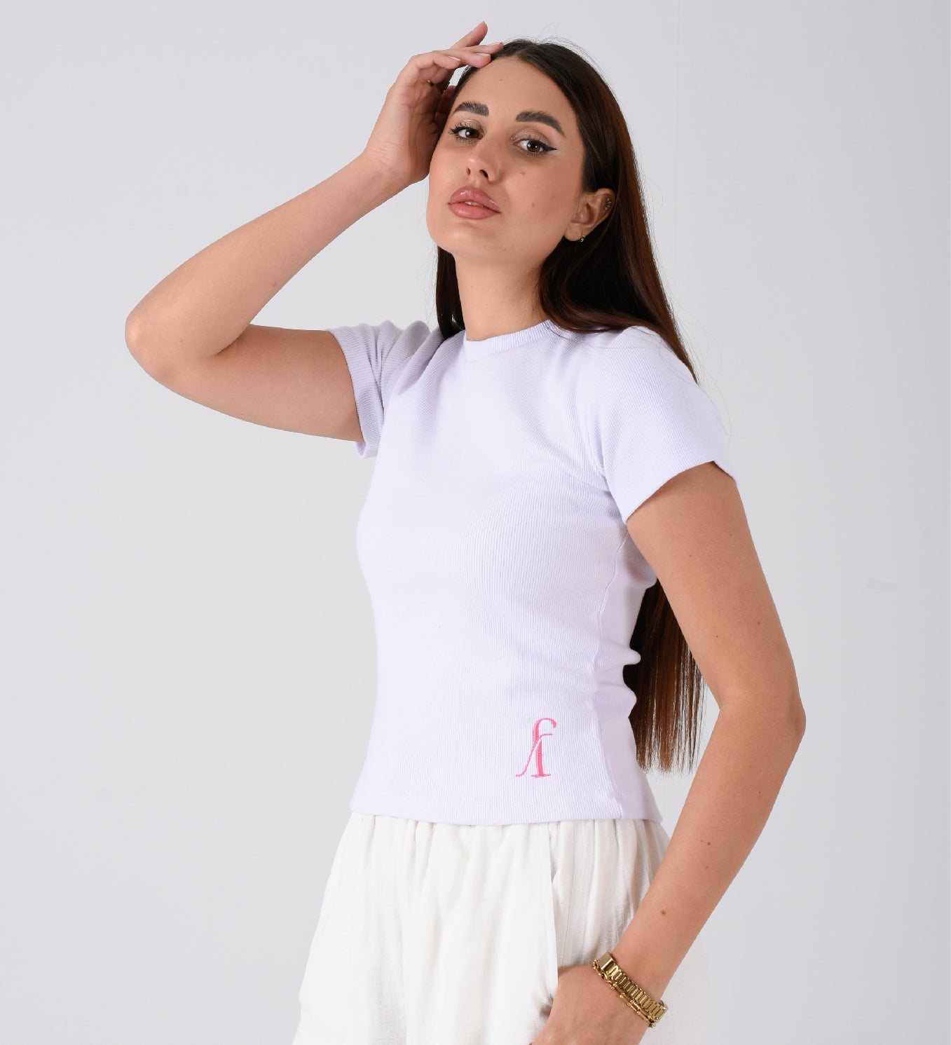 White Basic Tee