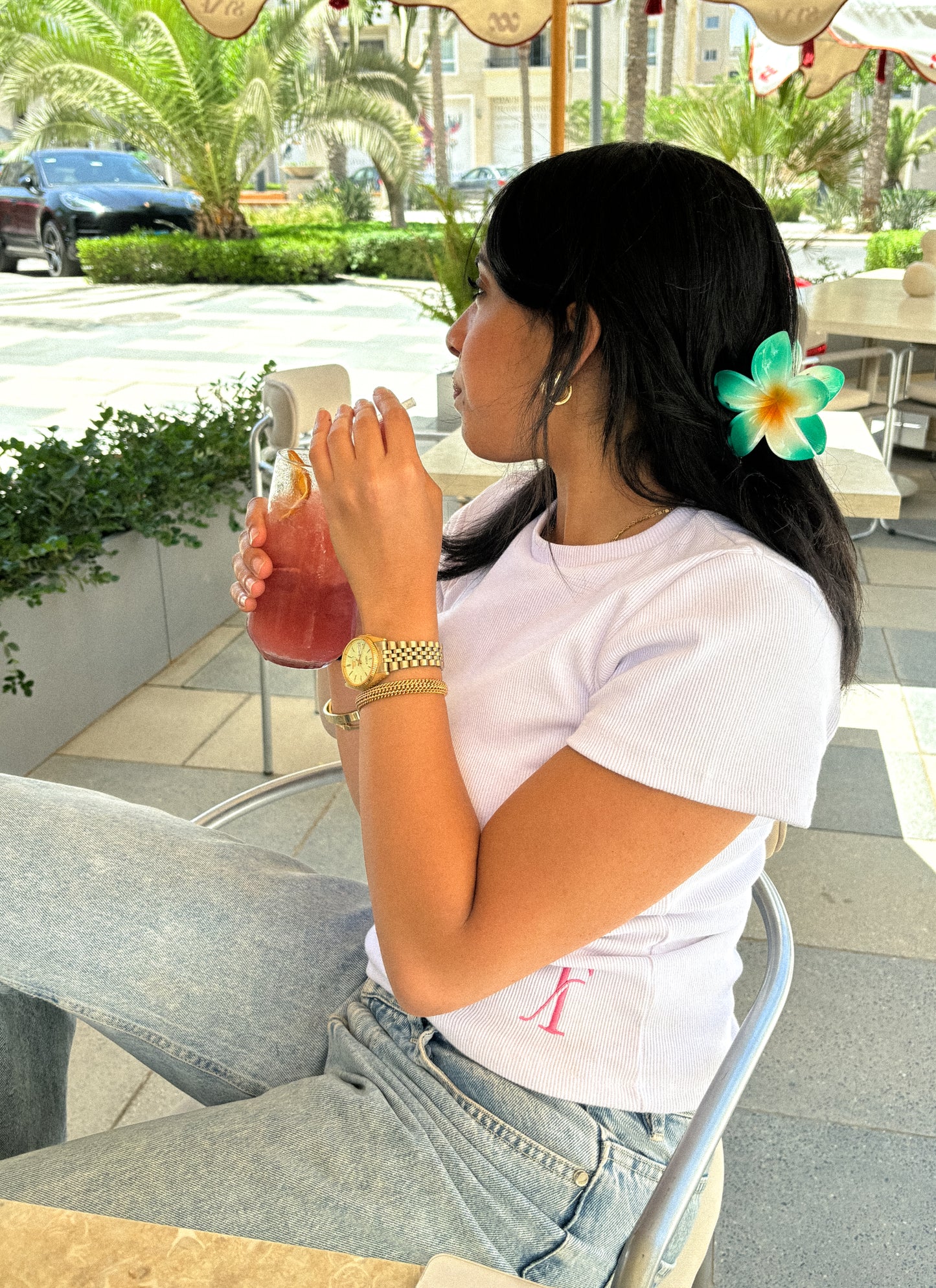White Basic Tee