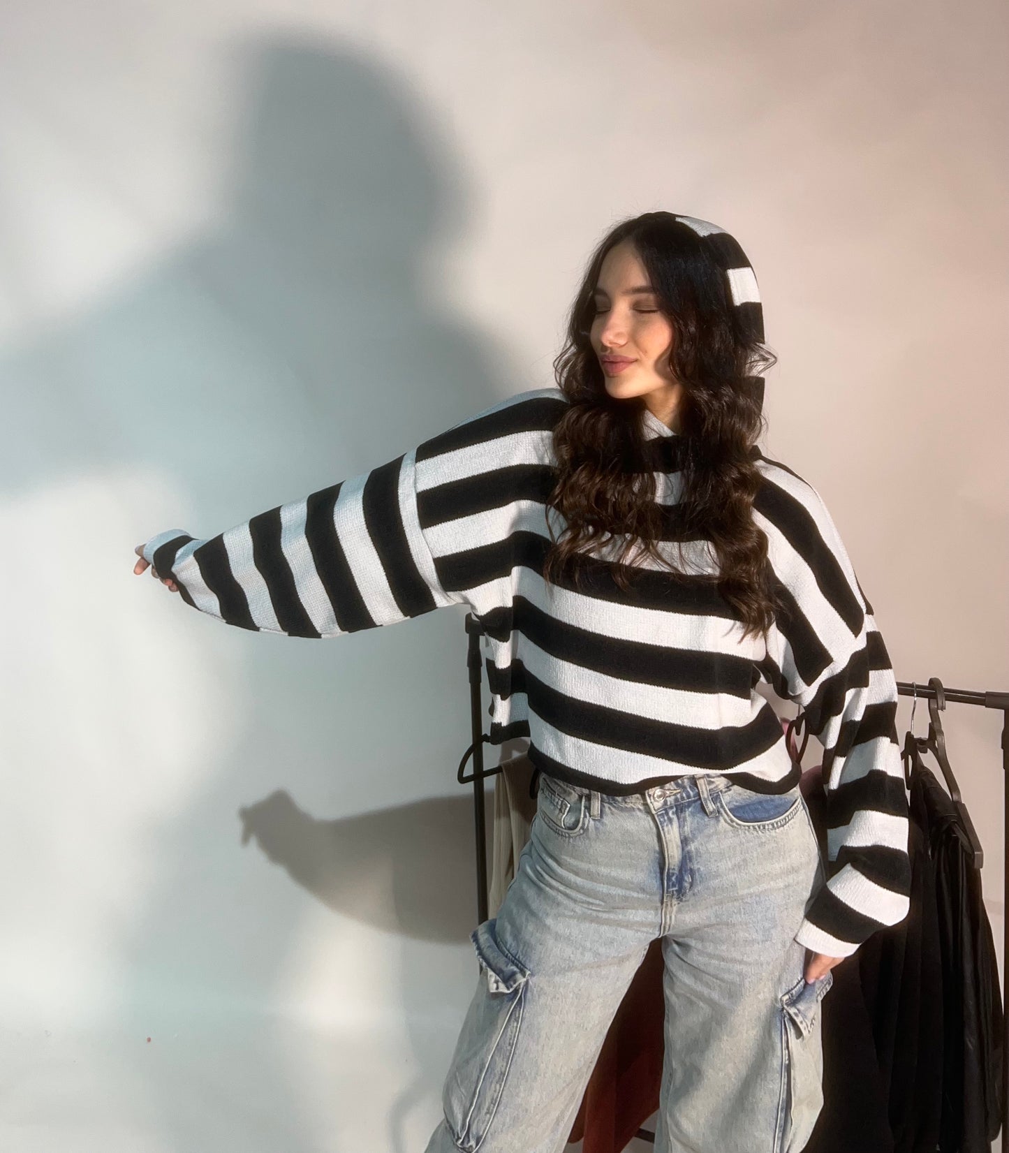 Panda Oversize hooded Shirt