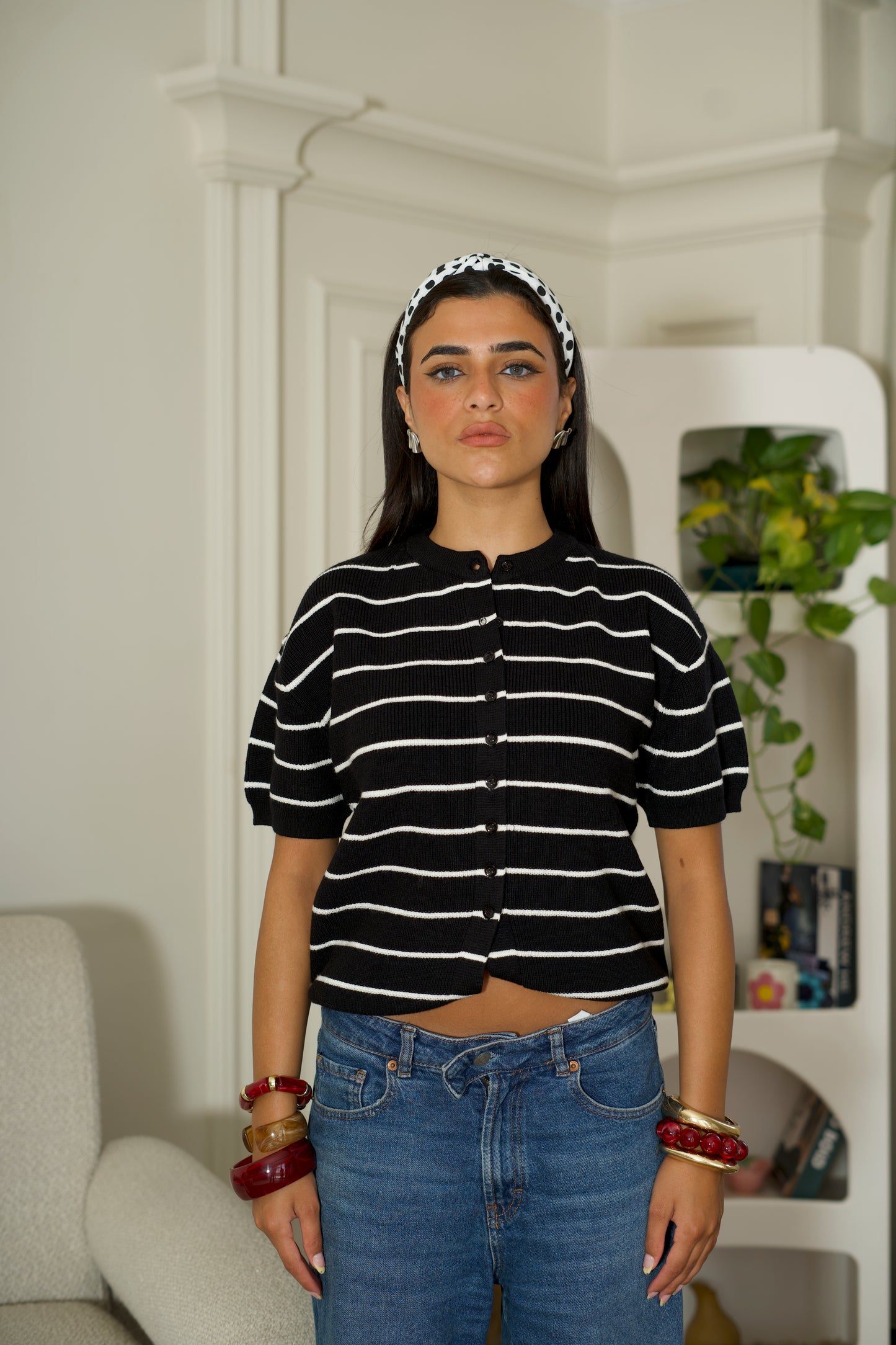 Black Stripped Knit