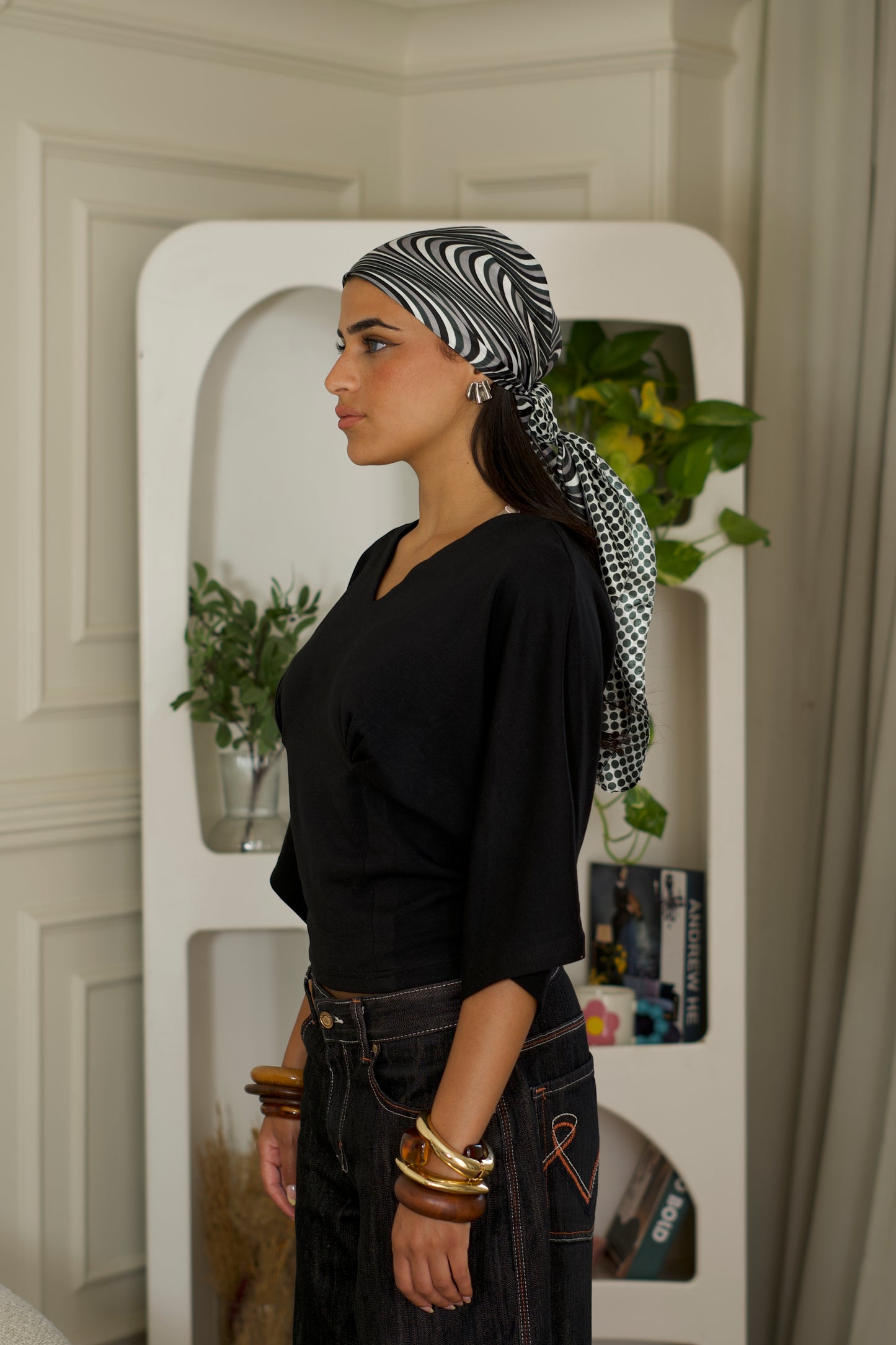 Black Ruched Top