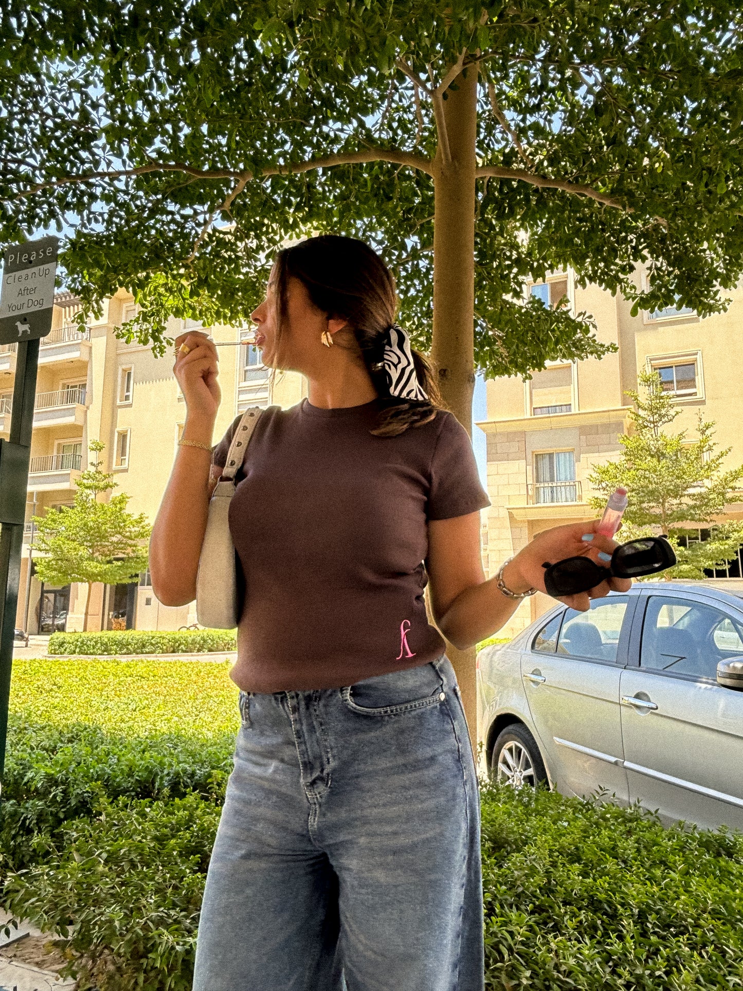 Brown Basic Tee