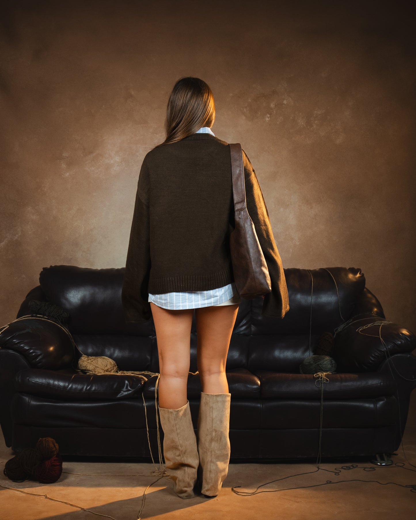 The Brown Collar Jumper