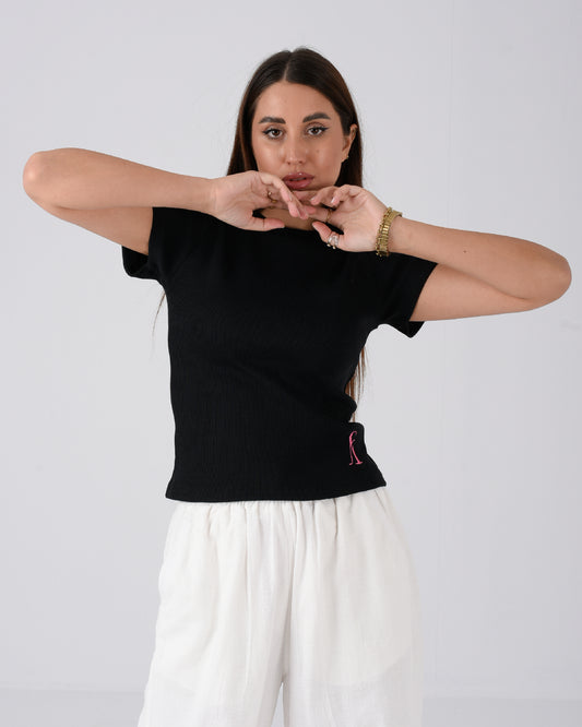 Black Basic Tee